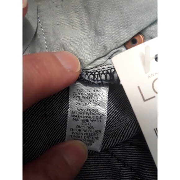 NWT Loft By Ann Taylor Curvy Skinny Jeans Classic Dark Indigo Wash Size 27/4 - Picture 9 of 11